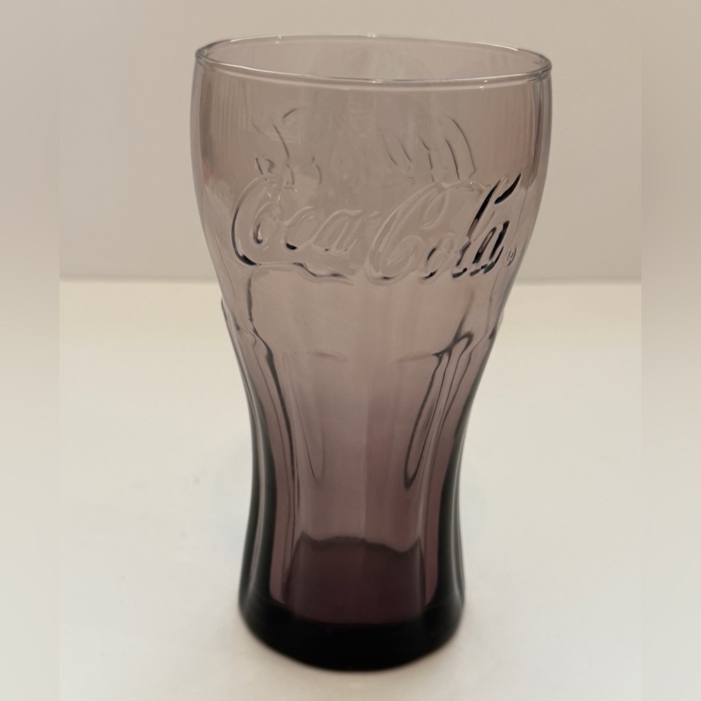 Vintage Amethyst Purple Coca-Cola Soda Fountain Glass